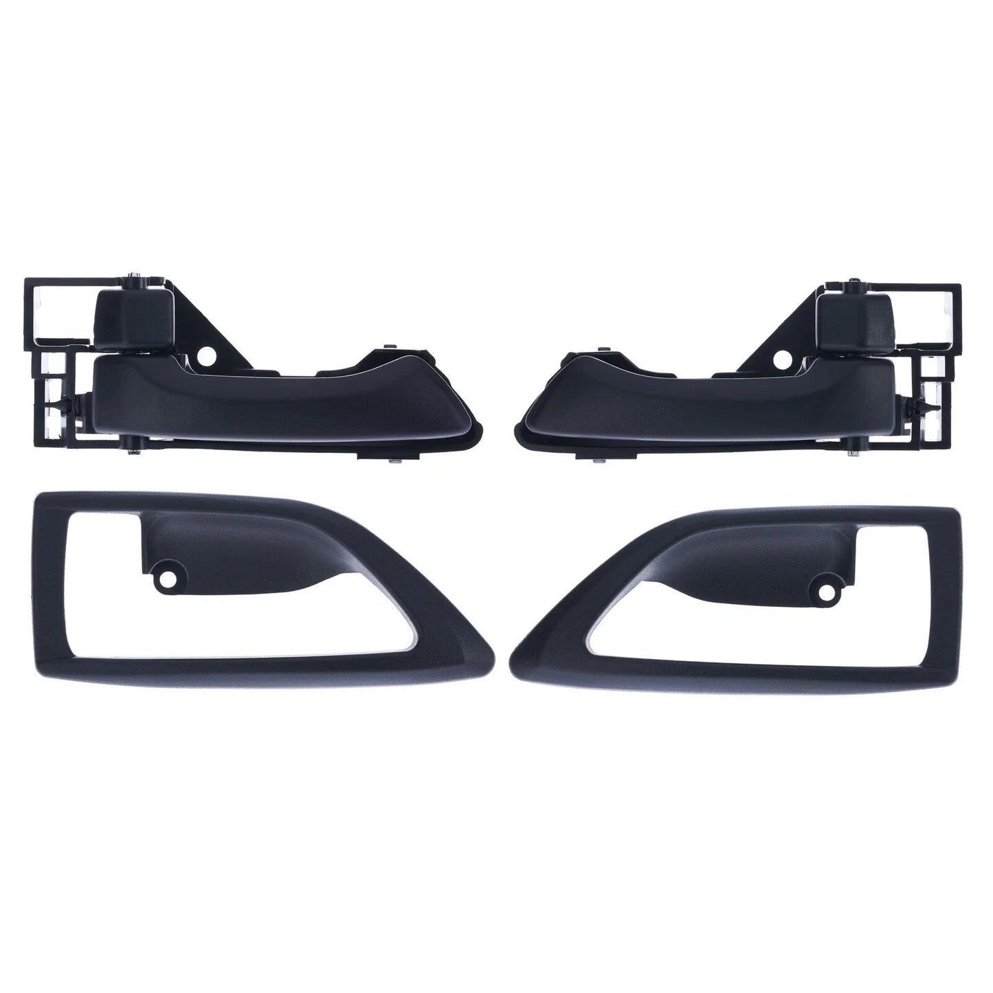 Door Handle Inner+Trim 4x Black Front Left+Right for Isuzu N-Series (2009–2024)
