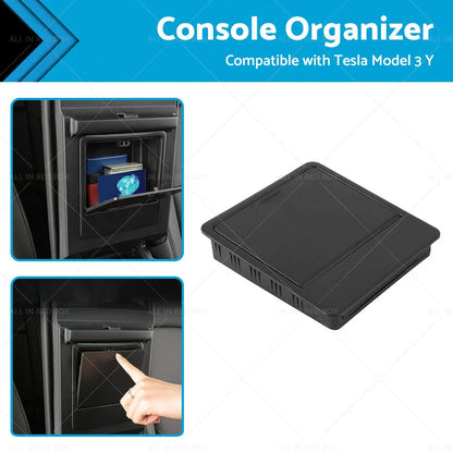 Console Organizer Tray for Tesla Model 3 Y Armrest Hidden Storage Box