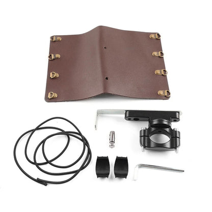 Universal Motorcycle Cup Holder for Harley - Dark Brown
