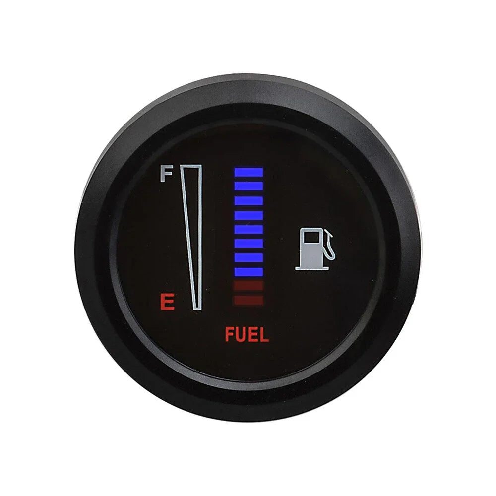 2" 52mm LED Digital Fuel Level Meter Gauge for Universal Car