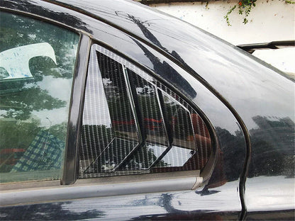 Carbon Fiber Look Window Louver Shutter Cover for Mitsubishi Lancer EVO (2003-2006)