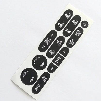 Car Radio Button Repair Decal Sticker for Cadillac Isuzu (2002-2006)