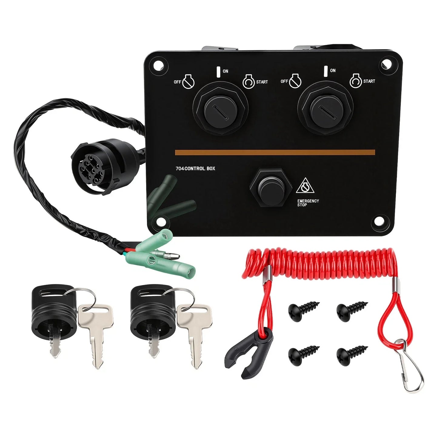 12V Dual Ignition Key Kill Switch Panel for Yamaha