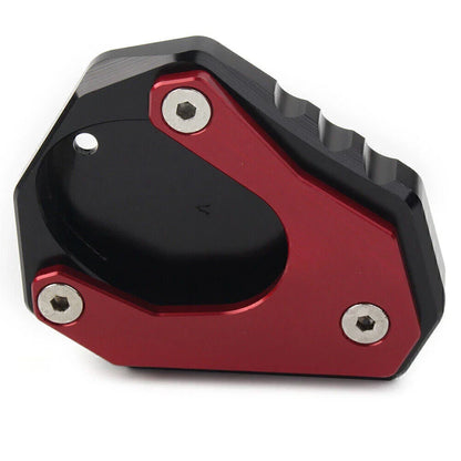 Kickstand Side Stand Enlarger Pad for KAWASAKI Ninja 400 (2018-2020) Red