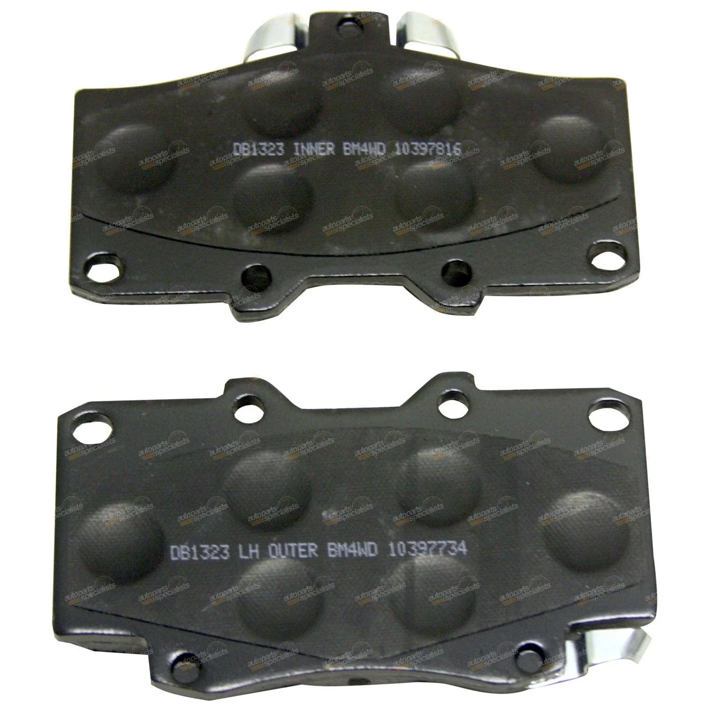 Front Slotted Disc Brake Rotors + Pads for Hilux Surf KZN185 (1995–2002)