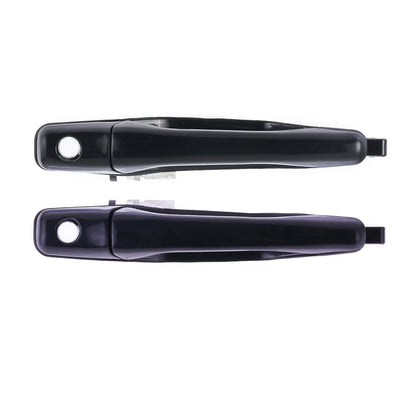 2 x Door Handle Outer Black for Mitsubishi Lancer (2002–2007)