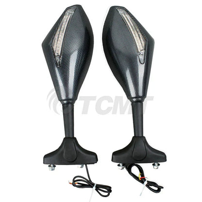 LED Turn Signal Mirrors for Kawasaki Ninja ZX-6R ZX-10R (2004 - 2011)