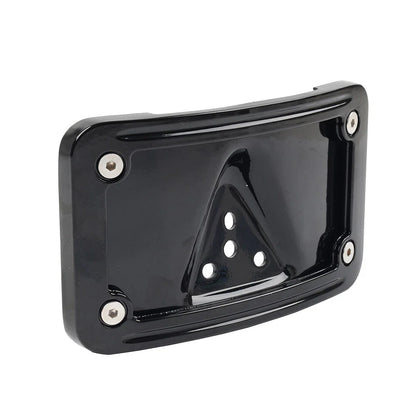 Curved Laydown License Plate Frame Mount Bracket for Harley Dyna (2006-2023)