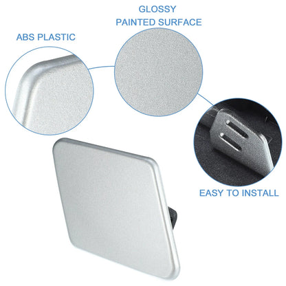 Right Front Headlight Washer Nozzle Cover for BMW Silver Tone