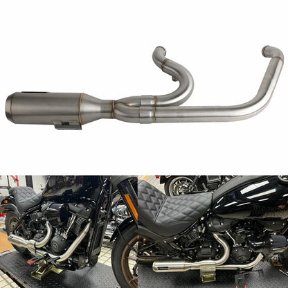 Exhaust Muffler Pipe for Harley Softail Street Bob Fat Bob Low Rider (2018-2023)