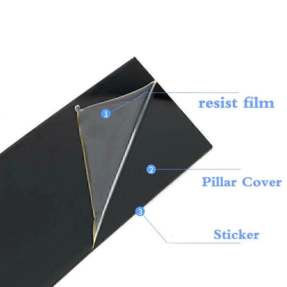 8 Pcs Gloss Black Door Trim Pillar Posts for Mazda 3 Sedan (2019-2021)