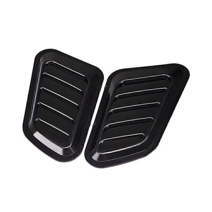 Car Decorative Air Flow Intake Hood Scoop Vent Bonnet Cover Black