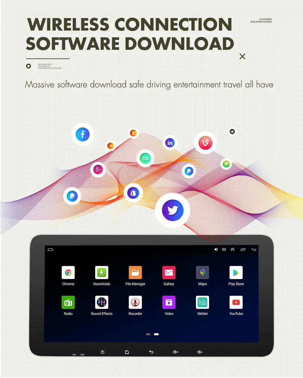10.33'' Carplay Stereo GPS Navigation for Toyota Avensis (2009-2015)