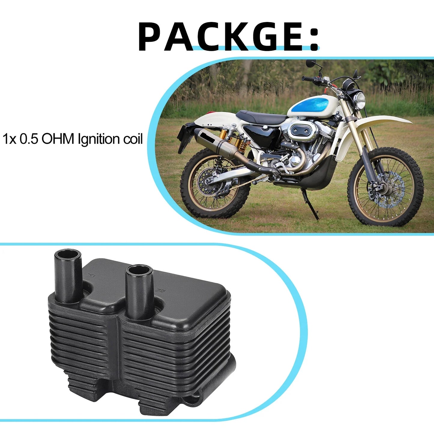 Ignition Coil 0.5 OHM for Dyna Super Glide FXD (1999–2005)