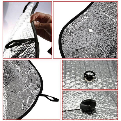 Foldable Universal Windshield Sun Visor Cover UV Block Heat Reflector