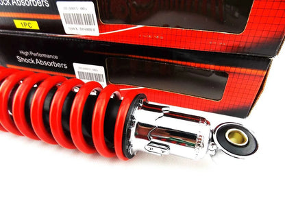 400mm Red/Chrome Rear Shock Absorbers for Honda XL500 (1979-1983)