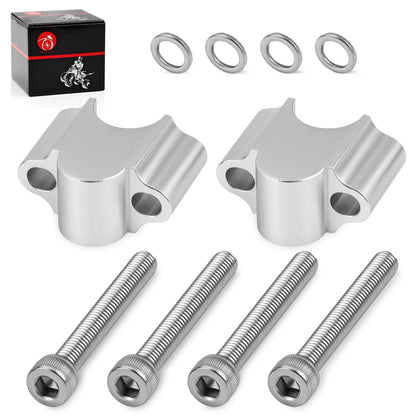 Handlebar Risers 7/8 Silvery 30mm for Honda Yamaha Suzuki