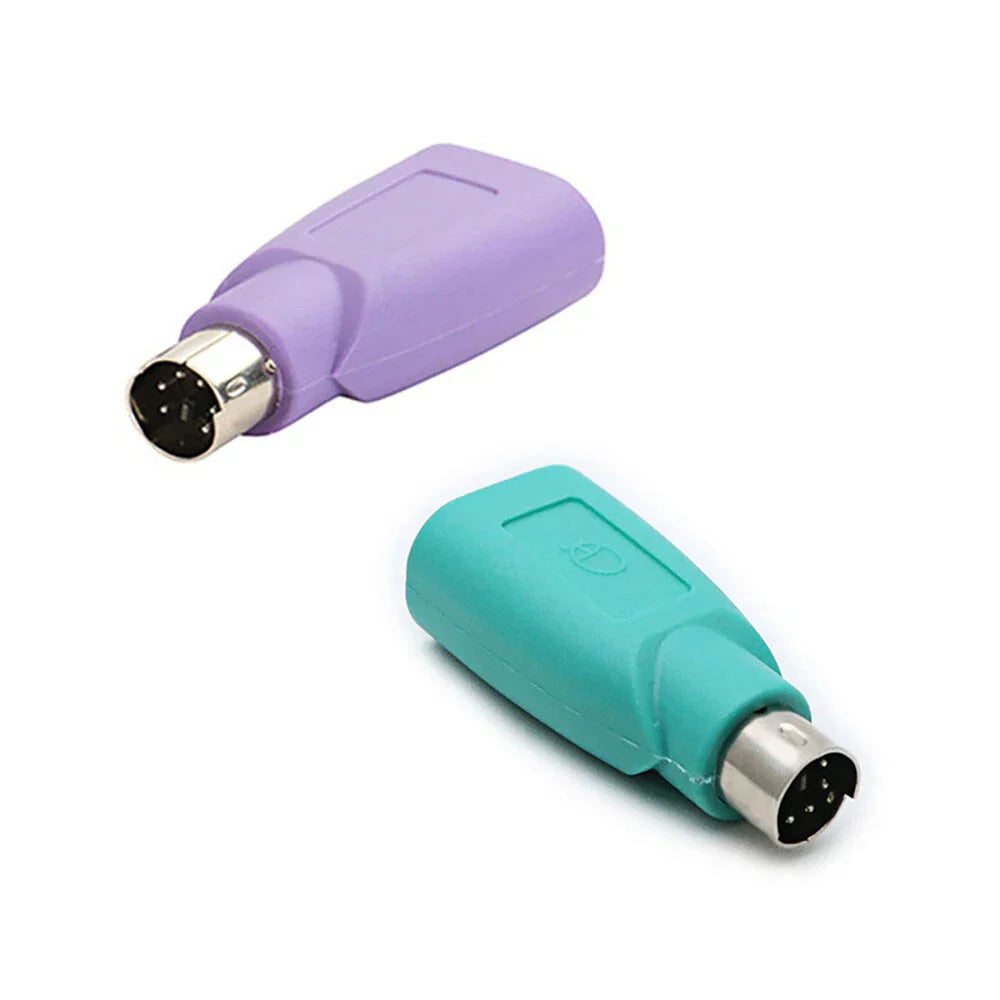 PS/2 to USB Female Adapter Converter for PC Keyboard & Mouse Combo