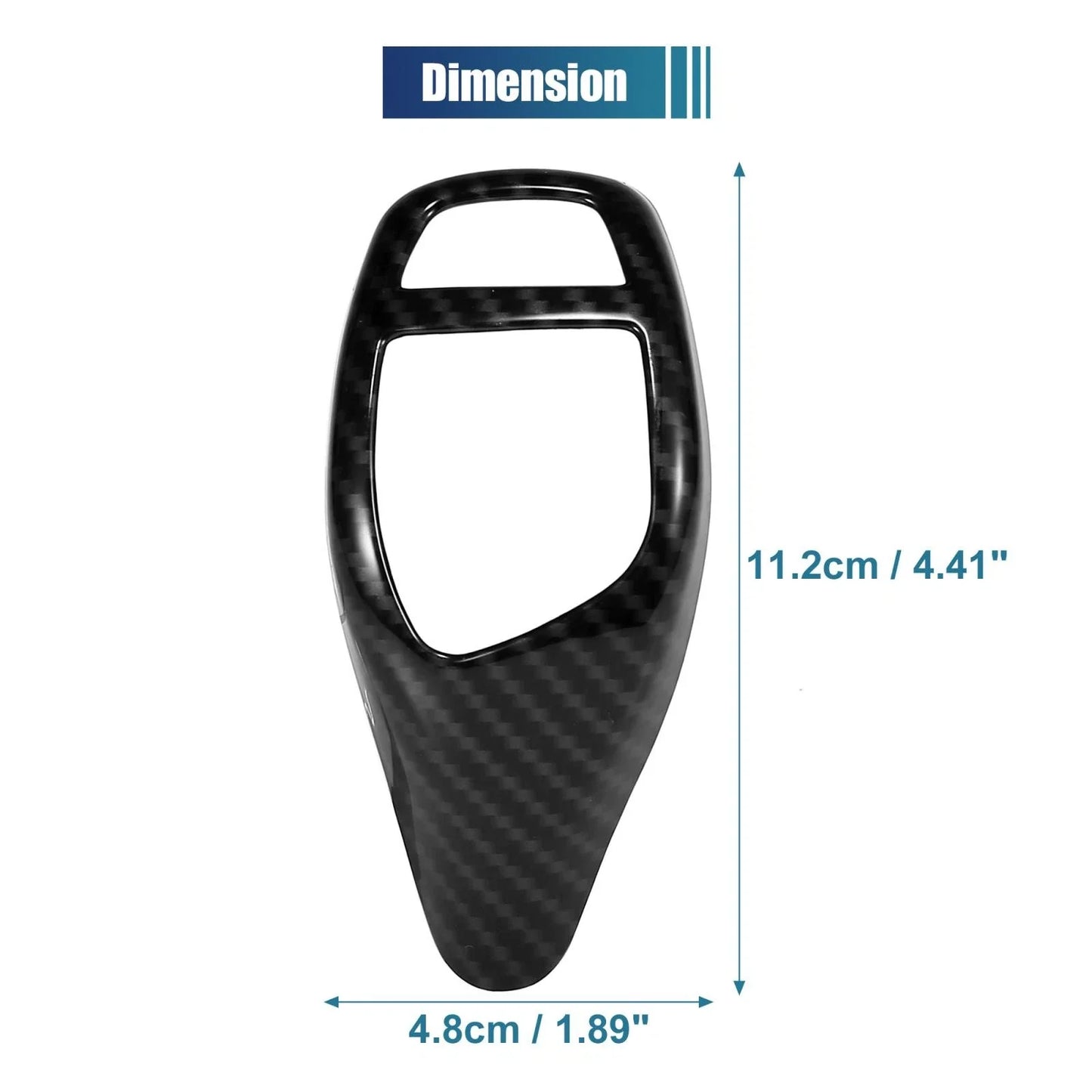 ABS Gear Shift Knob Panel Cover - Carbon Fiber Pattern Sticker for BMW X5 X6