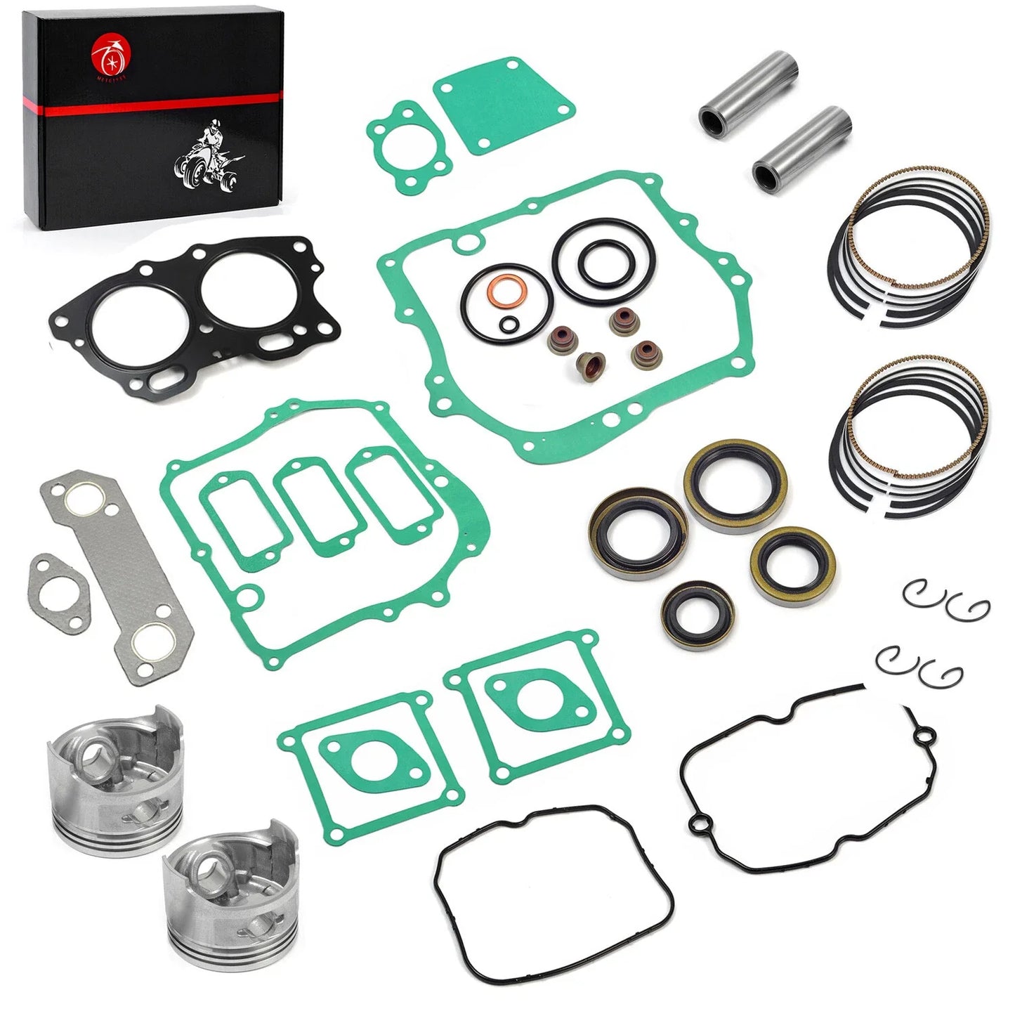 Piston & Ring Gasket Kit for EZGO 4 Cycle Robin 295cc Gas Golf Cart (1991–2026)