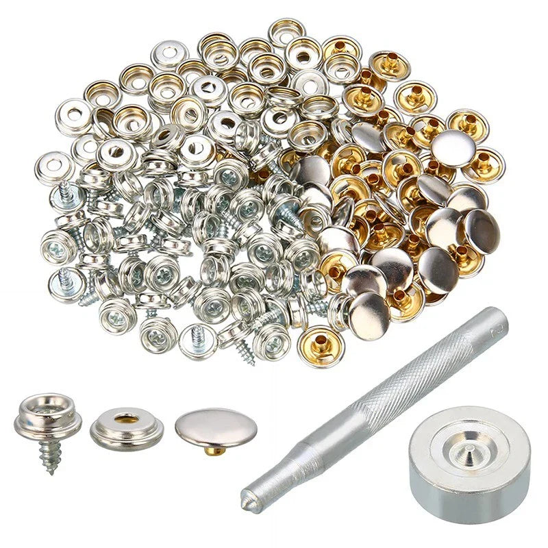 Canvas Snap Fast Fixed Fabric Fastener Repair Kit for Awning Furniture