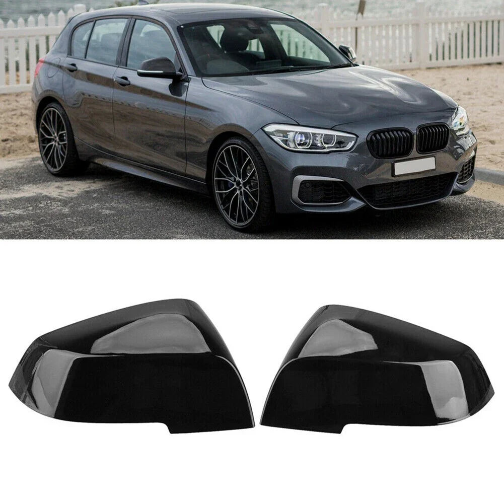 Gloss Black Rear Wing Mirror Cover Cap for BMW F20/F21/F22/F30/F32/F36/F87