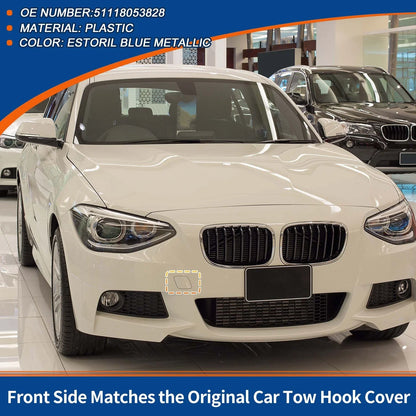 Tow Hook Cover Front Bumper for BMW Estoril Blue Metallic