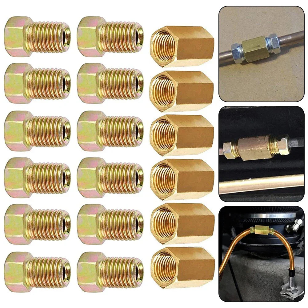 Brake Pipe Fitting Nuts 18pcs