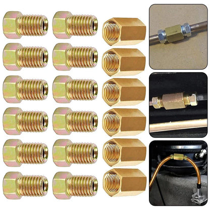 Brake Pipe Fitting Nuts 18pcs