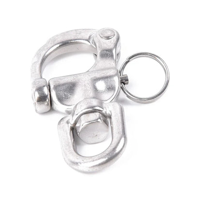 1pcs / 70mm / Marine Grade 316 Stainless Steel Snap Shackle With Swivel Bail