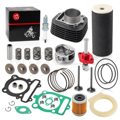 Top End Kit Cylinder Piston Valve Air Filter for YAMAHA Raptor 350 (2004–2011)