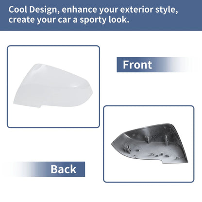 Left/Right Mirror Cover Caps White for BMW 1 Series Hatchback