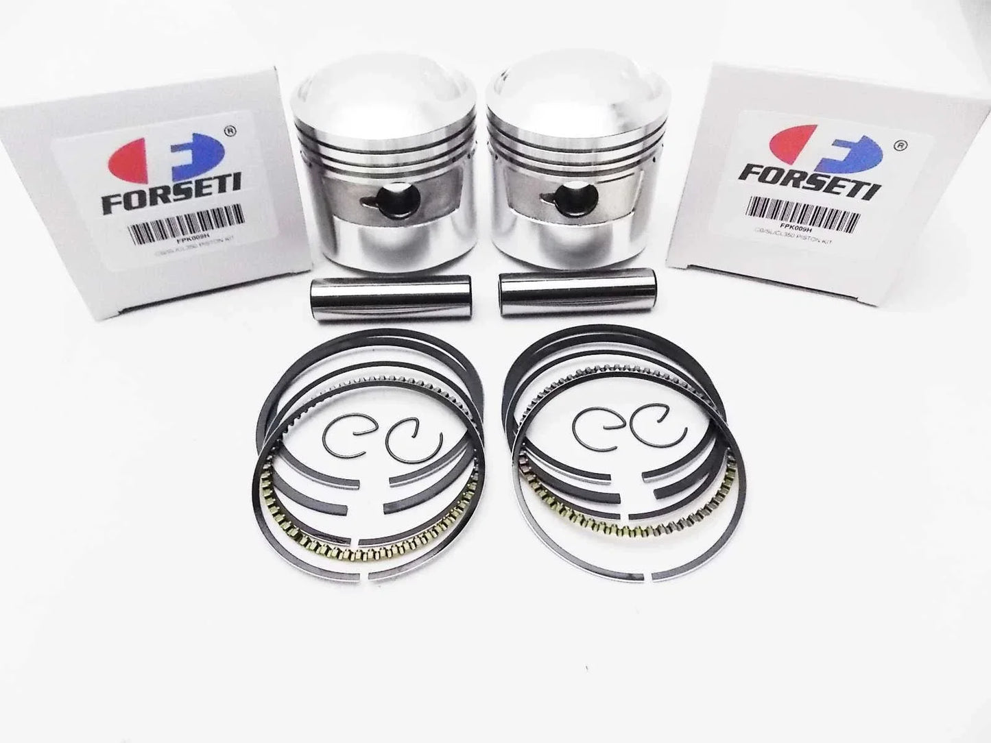 64mm Piston Set with Rings & Clips for Honda SL350 Motorsport (1971-1972)