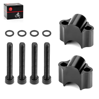 Black Handlebar Riser Clamp 7/8 Bars 30mm for Kawasaki Honda Yamaha ATV (2000–2023)