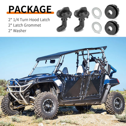 2 x Hood Latch Toggles With Grommets Washers for Polaris RZR 570 (2012–2022)