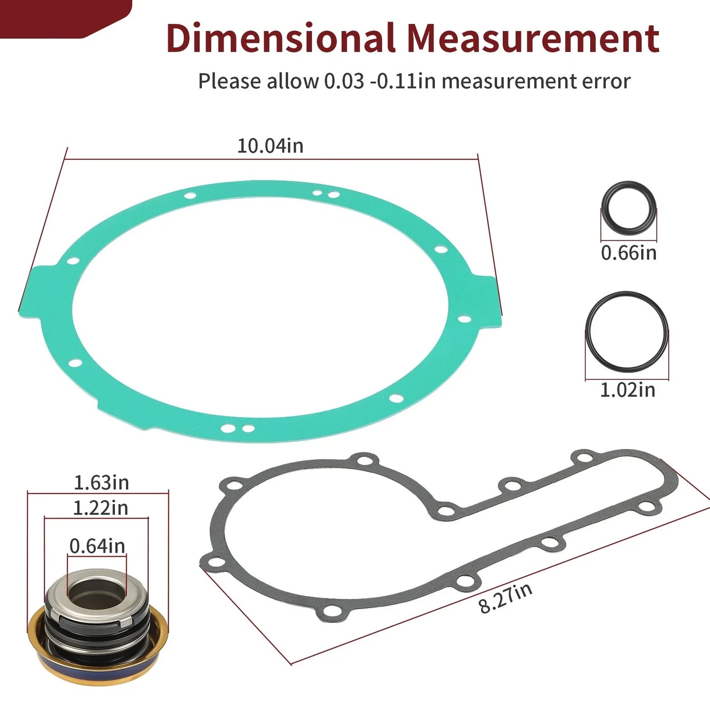 Water Pump Repair w/ Seal Gasket Kit for Polaris Scrambler 850 (2013–2025)