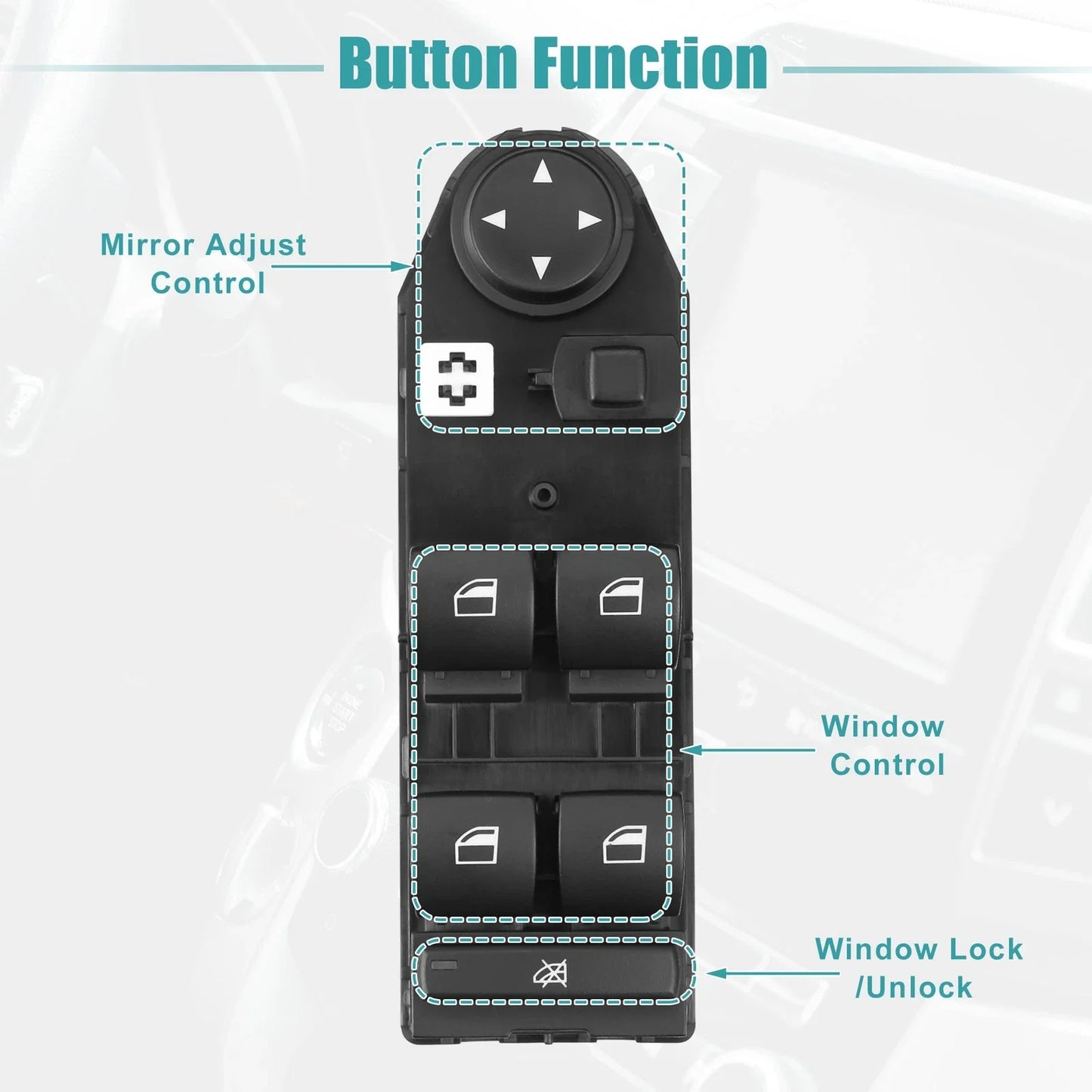 4pin Power Window Switch for BMW X3 E83 (2004 - 2010)