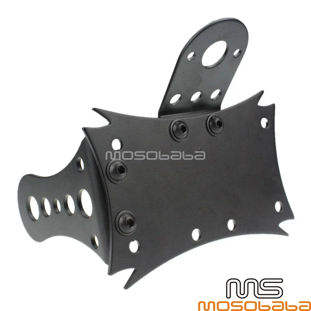 3/4” Axle Side Mount License Plate Bracket for Old School Cruiser Bobber