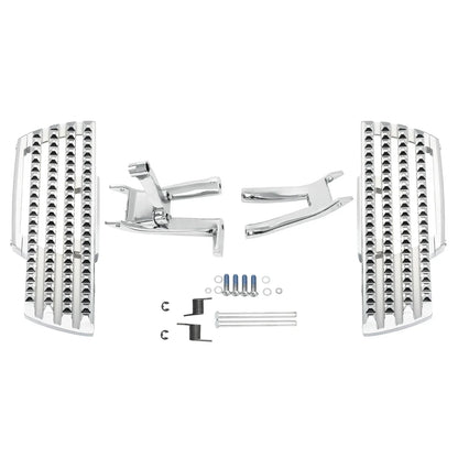 Chrome Driver Footboard & Bracket for Harley Softail Deluxe (2018-2025)