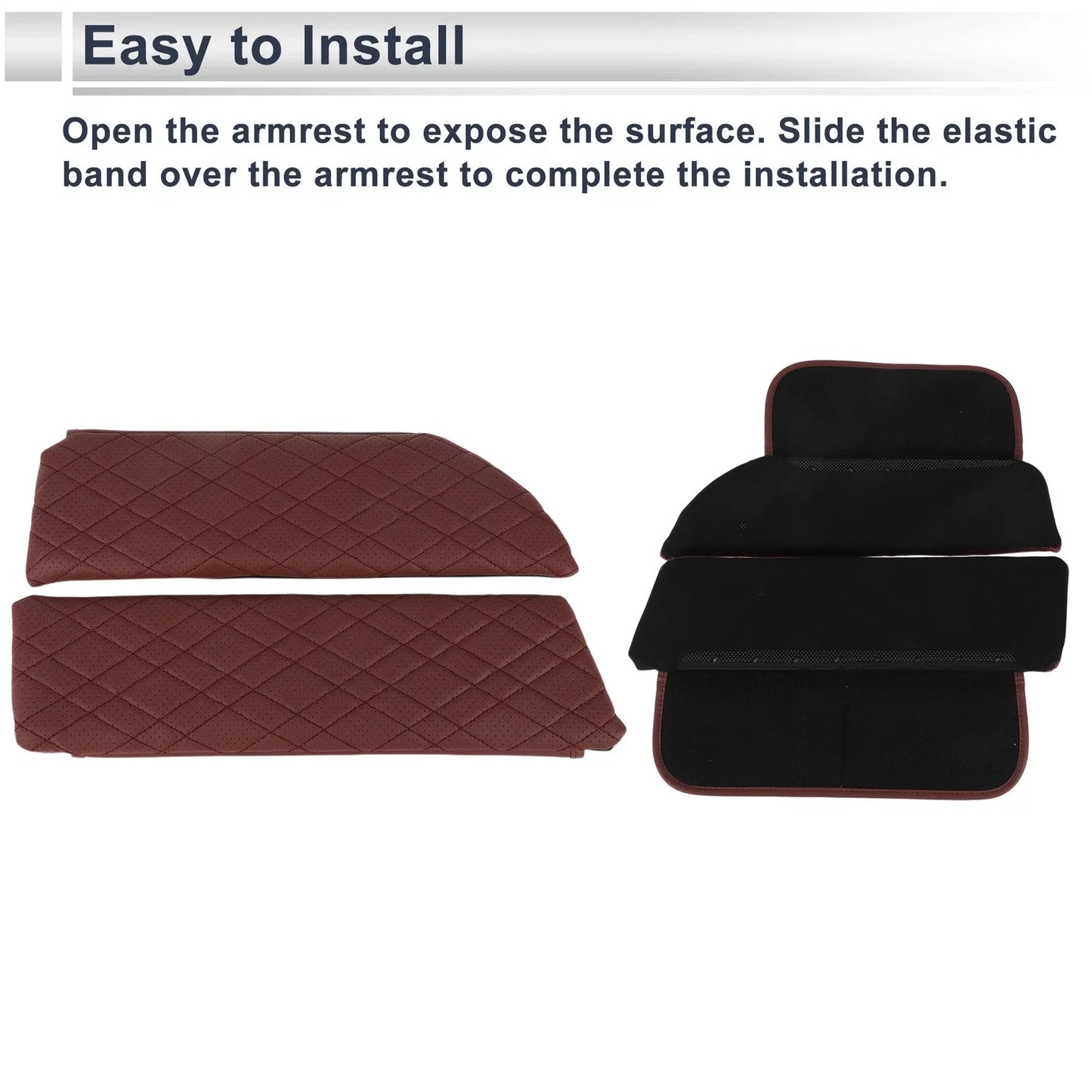 Center Console Cover Storage Bag Red for BMW 5 Series (2018 - 2023) 1 Pair
