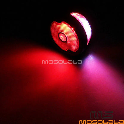 Chrome Retro LED Brake Tail Light for Chopper Cafe Racer Custom Style