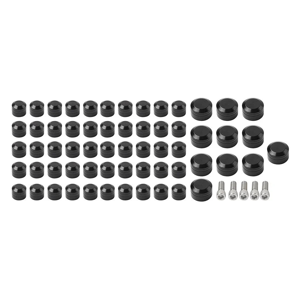 61X Engine Topper Screw Bolt Cap Kit for Harley Twin Cam Softail (2007-2017)