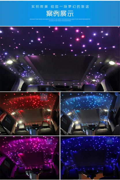 12V RGB LED Roof Ceiling Star Lights Kit for Universal Vehicles