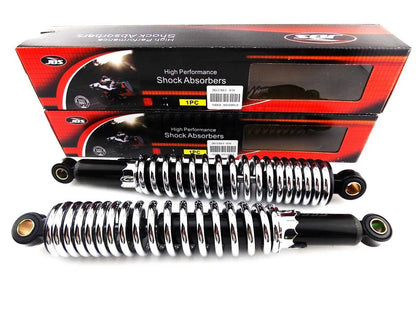13" JBS Black/Chrome Shock Absorbers for Harley Davidson FXLR Low Rider (1987-1994)