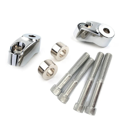 39mm 49mm Chrome Short Front Turn Signal Mounts for Harley Sportster FXR