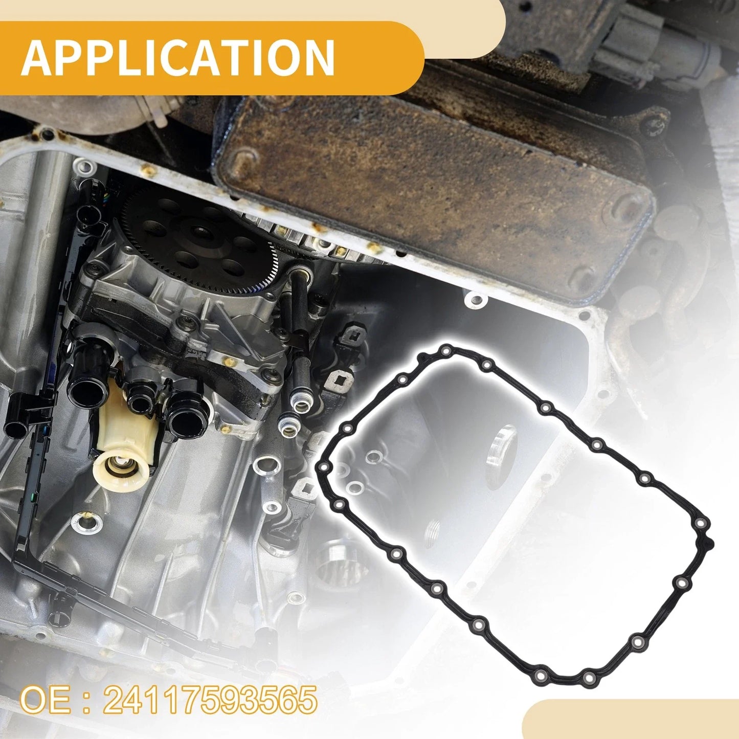 Oil Pan Gasket 1 x for BMW 128i (2008 - 2013)