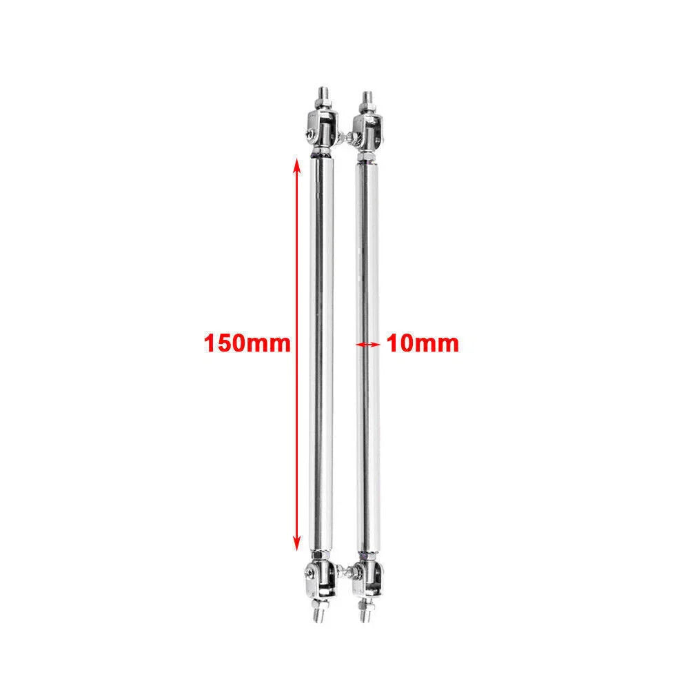 Adjustable Front Bumper Lip Splitter Strut Rod Tie Support Bar for Universal Car