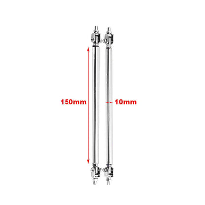 Adjustable Front Bumper Lip Splitter Strut Rod Tie Support Bar for Universal Car