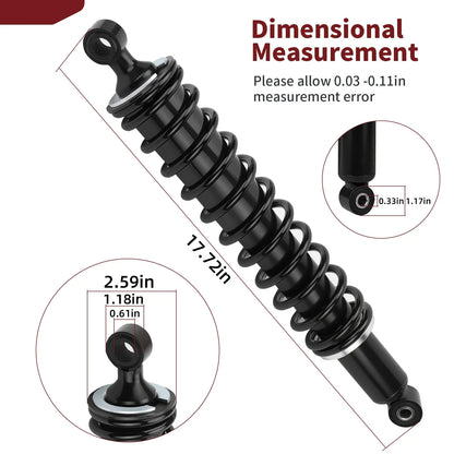 2x Front Shock Absorber for Honda Foreman 500 TRX500FPE 4x4 (2007–2013)