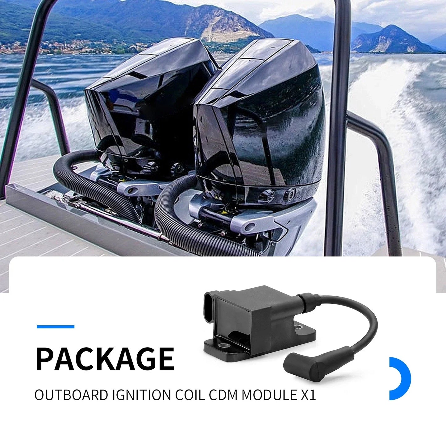 Ignition Coil 4 Pin for Mercury Outboard 30-300HP